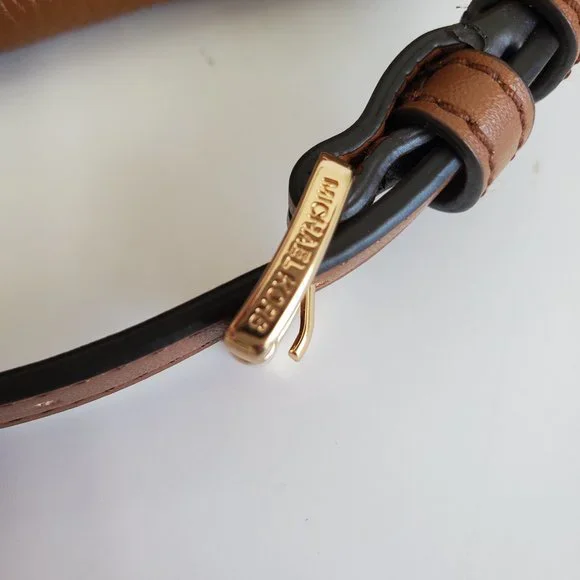 NWOT MICHAEL KORS BROOKE Satchel Handbag Tan Pebbled Leather Medium Shoulder Bag - Picture 7 of 11